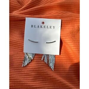 Vegas Fringe Earrings - Silver